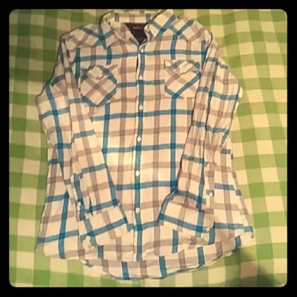 XL BUTTON UP LONGSLEEVE FLANNEL - Picture 1 of 6